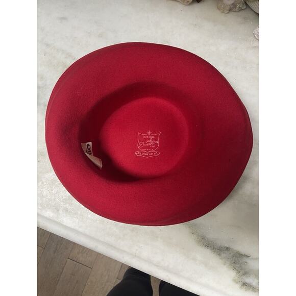 Vintage Red Felt Rhinestone Red Purple Blue Clear Green Hat 1980’s Jody Watley main image 13